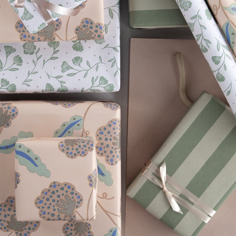 Presentpapper Olena dubbelsidigt Pearly Pink - 2