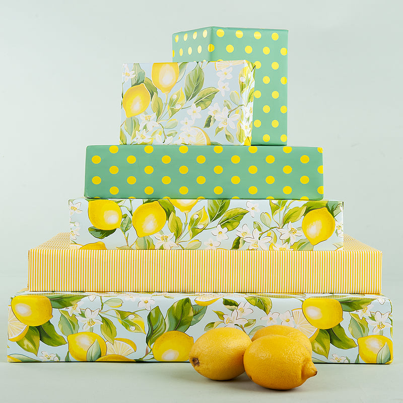 Presentpapper Lemon Branches - 4