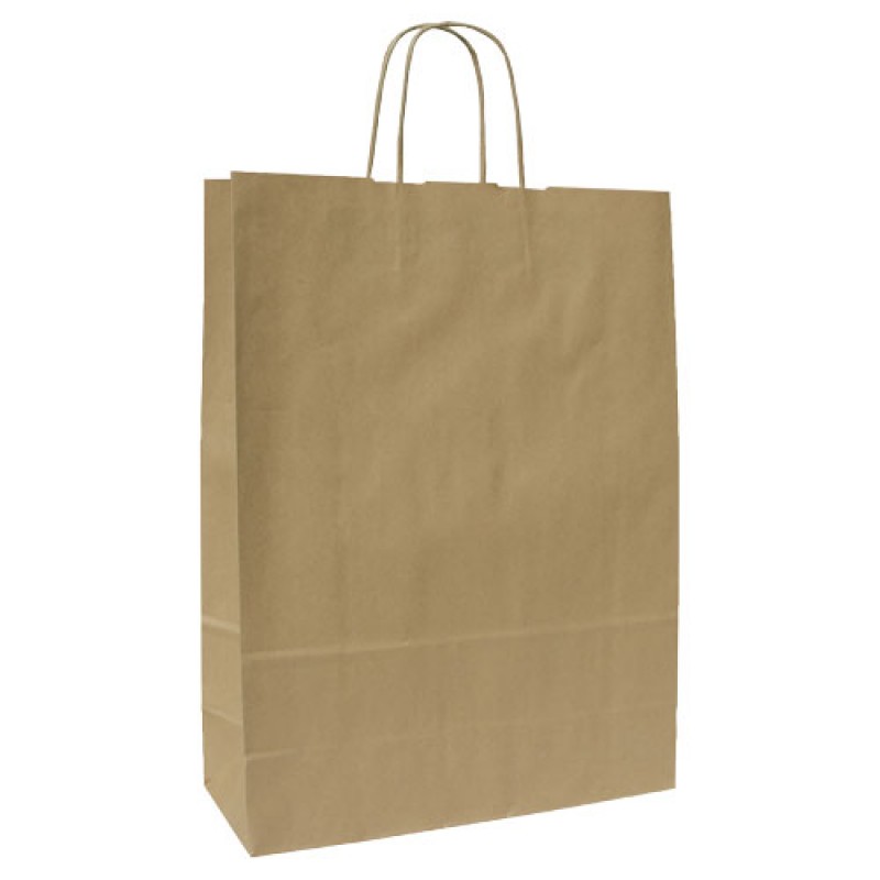 Papperspåse Brun Tvinnade handtag