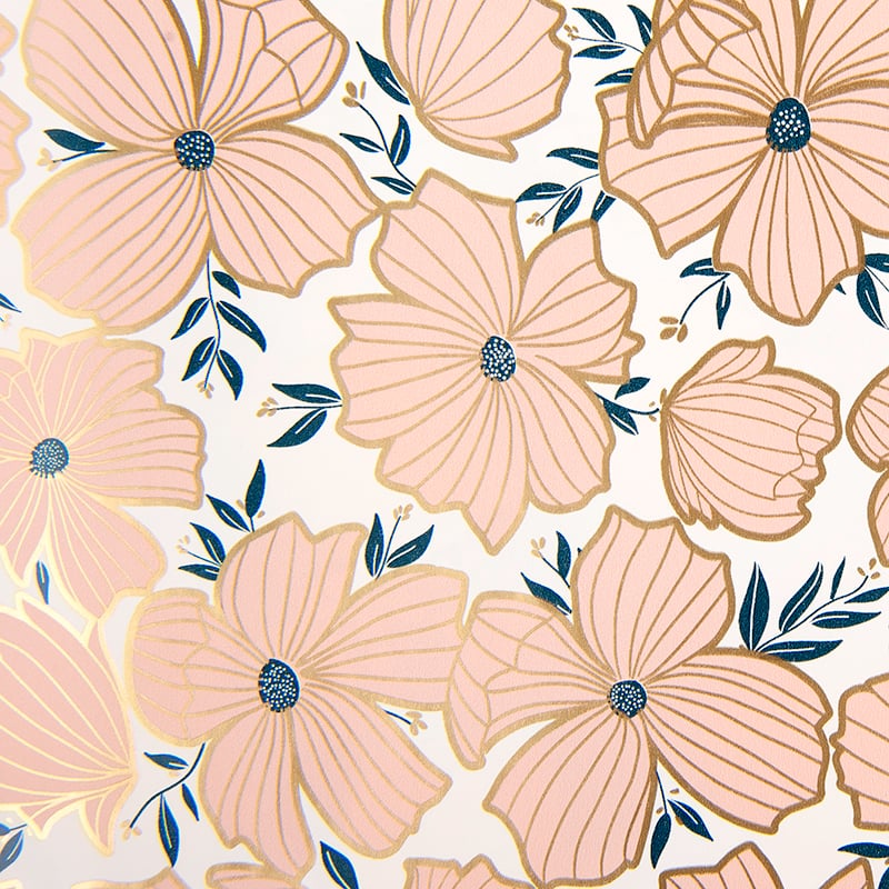 Presentpapper Sakura Gammelrosa