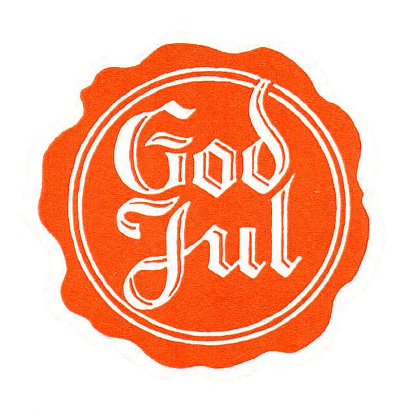 God jul sigill vit/röd - 1