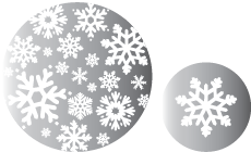 Etikett jul Snöflinga silver