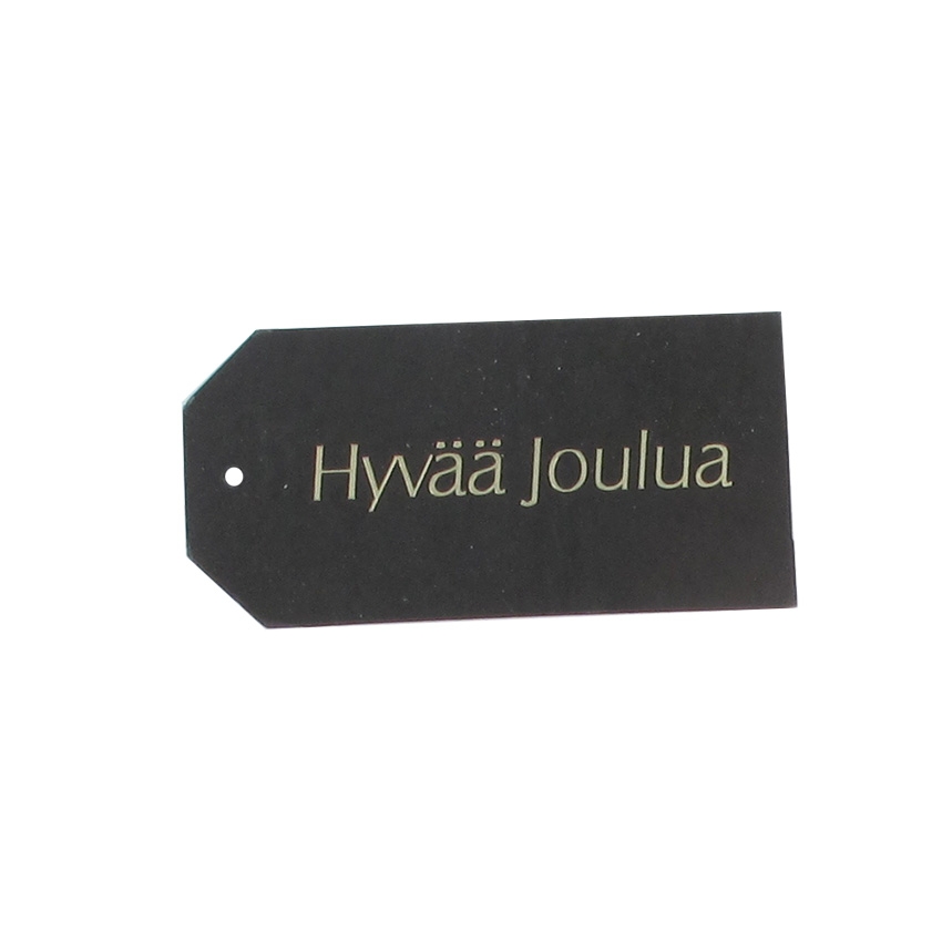 Hängetikett Hyvää Joulua svart  UTFÖRSÄLJNING - 1