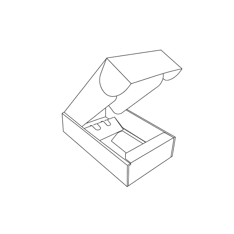 Presentkartong/flasklåda mörkbrun - 2