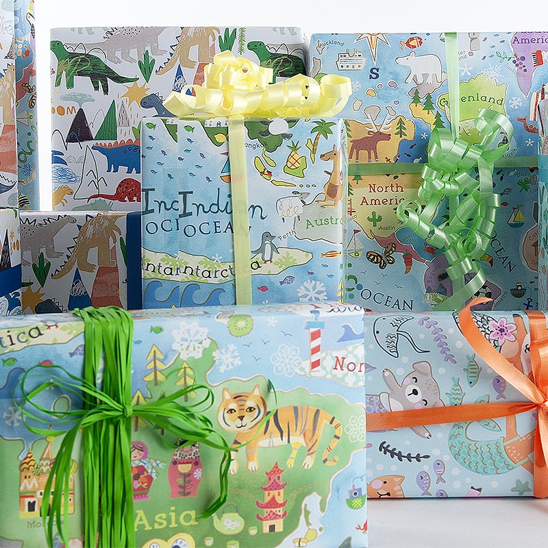 Presentpapper Kids map - 2