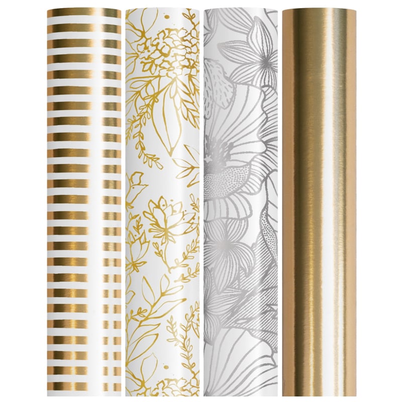 Presentpapper Metallic mix konsumentrullar i box - 1