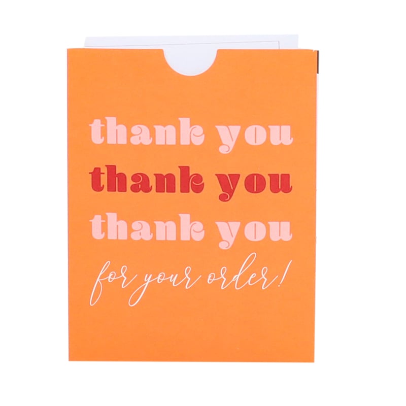 Kvittoficka "Thank you.." French Rouge   UTFÖRSÄLJNING