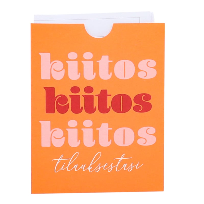Kvittoficka "Kiitos tilauksestasi!" French Rouge  UTFÖRSÄLJNING - 1