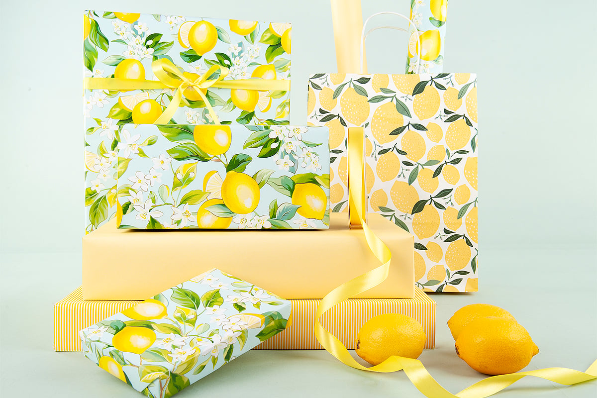 Presentpapper Lemon Branches - 5