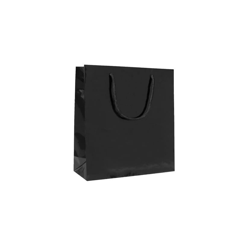 Pappersbärkasse Lux blank svart - 2