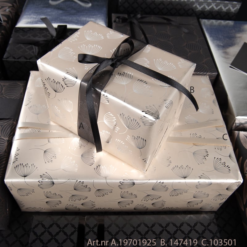Presentpapper Metallic Flower - 2