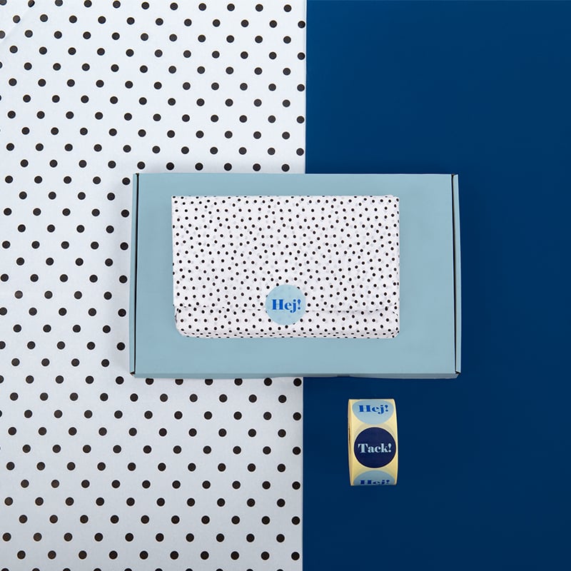 Silkespapper Speckled White - 4