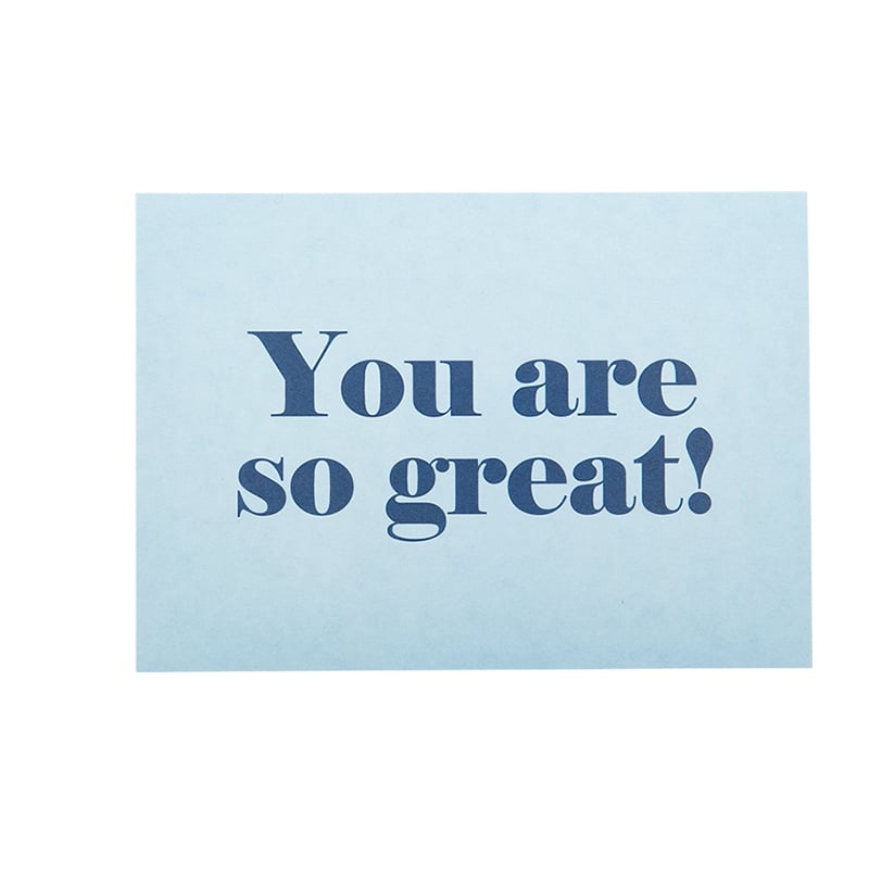 Tackkort Miami Blue "You are so great" UTFÖRSÄLJNING - 1