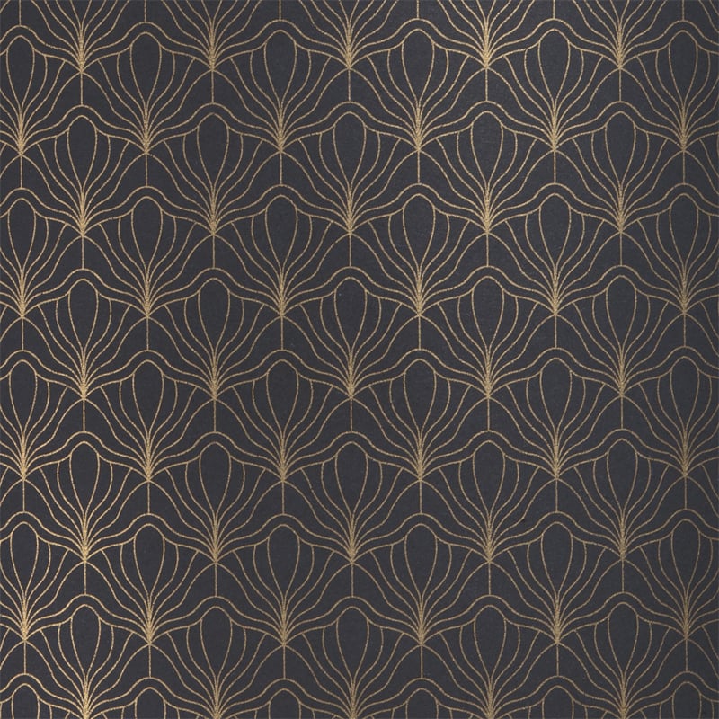 Presentpapper Modern black/gold