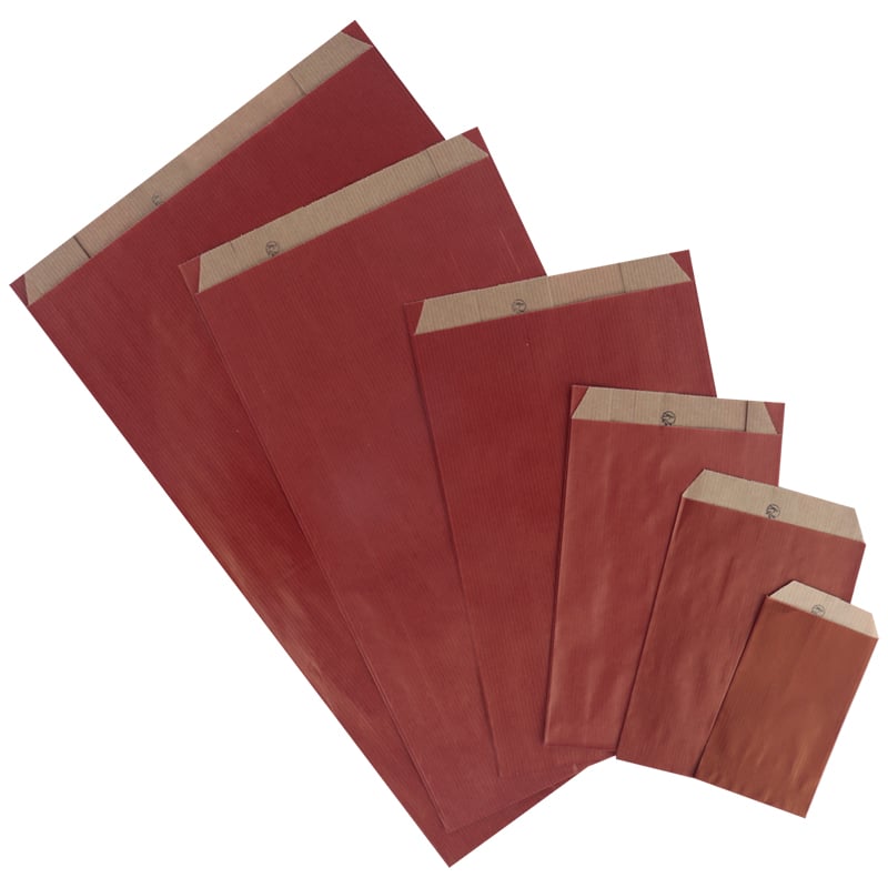 Plan papperspåse Red