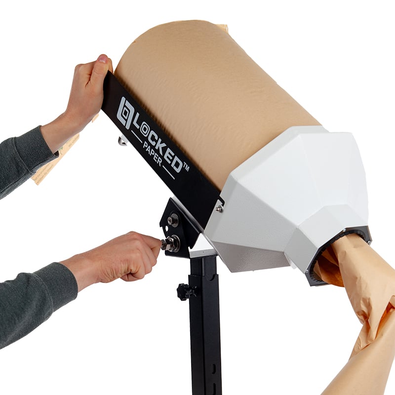 Locked Paper® Pappersdispenser LP-VM2 – Manuell dispenser för packpapper på rulle - 2