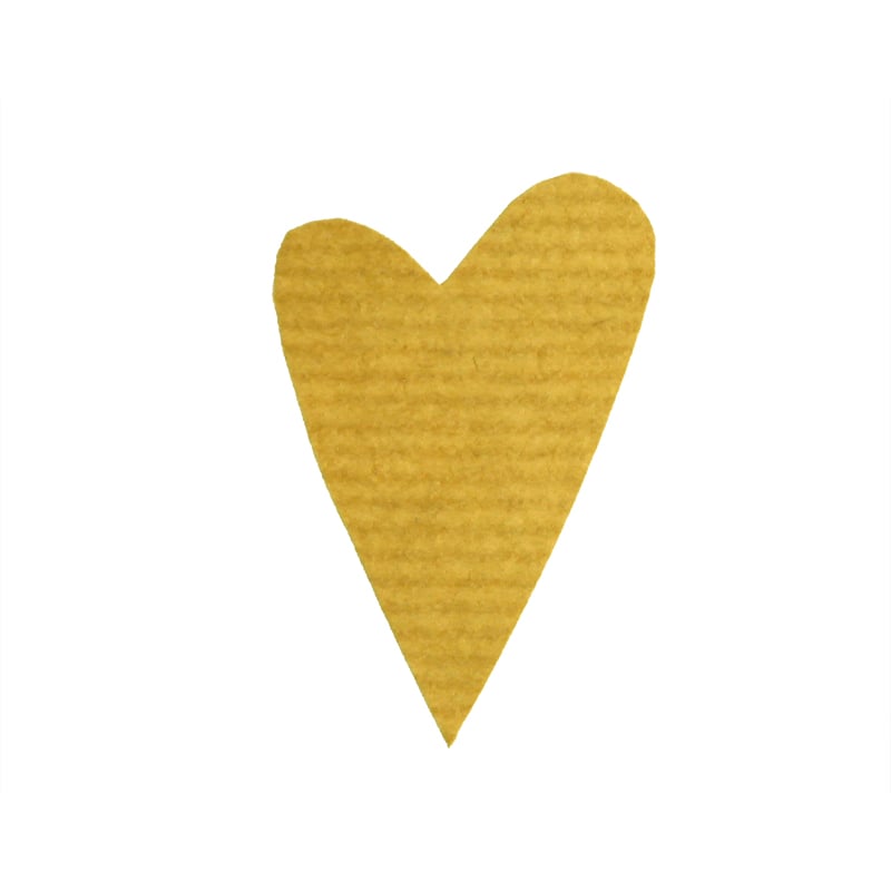 Presentetiketter modern heart ribbad kraft - 3