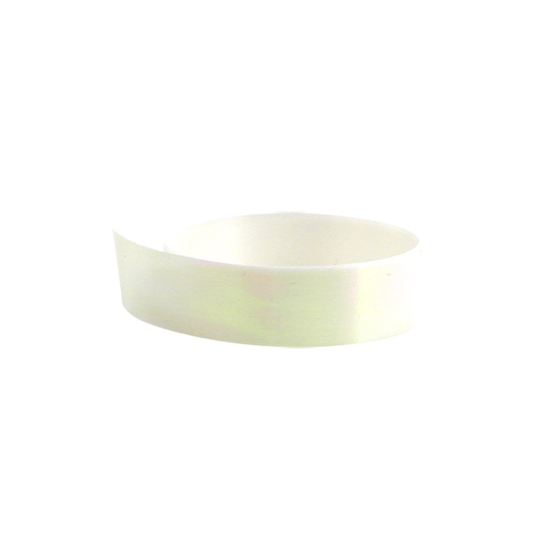Polyband pärlemor vit - 1