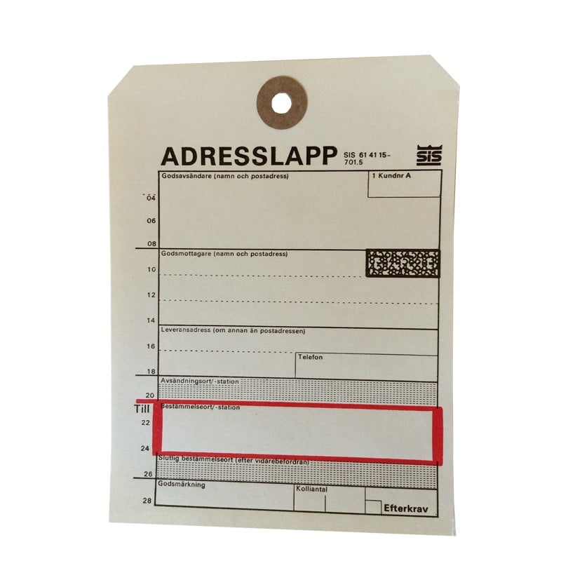 Adresslappar