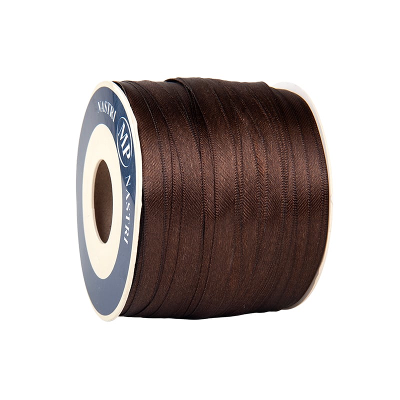Presentband satin mörk choklad - 2