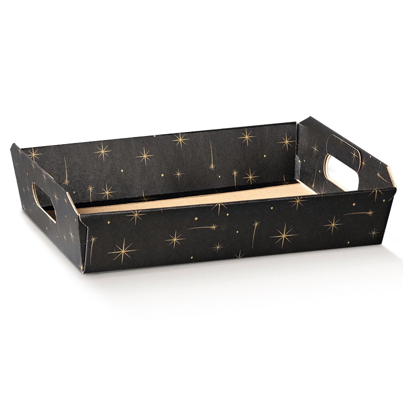 Kartongbricka Constellation svart med handtag - 1