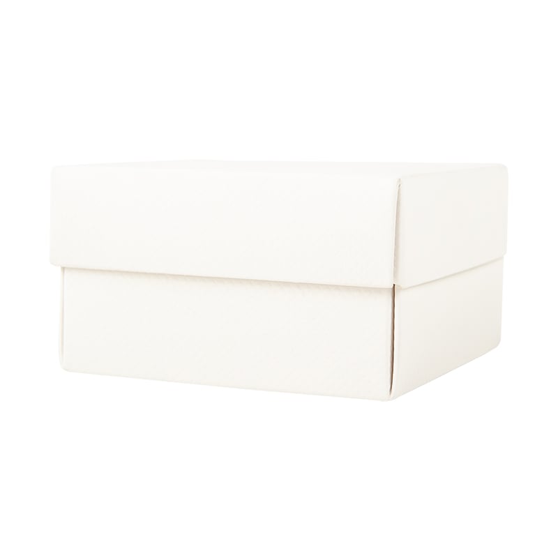 Presentkartong 2-delad vit