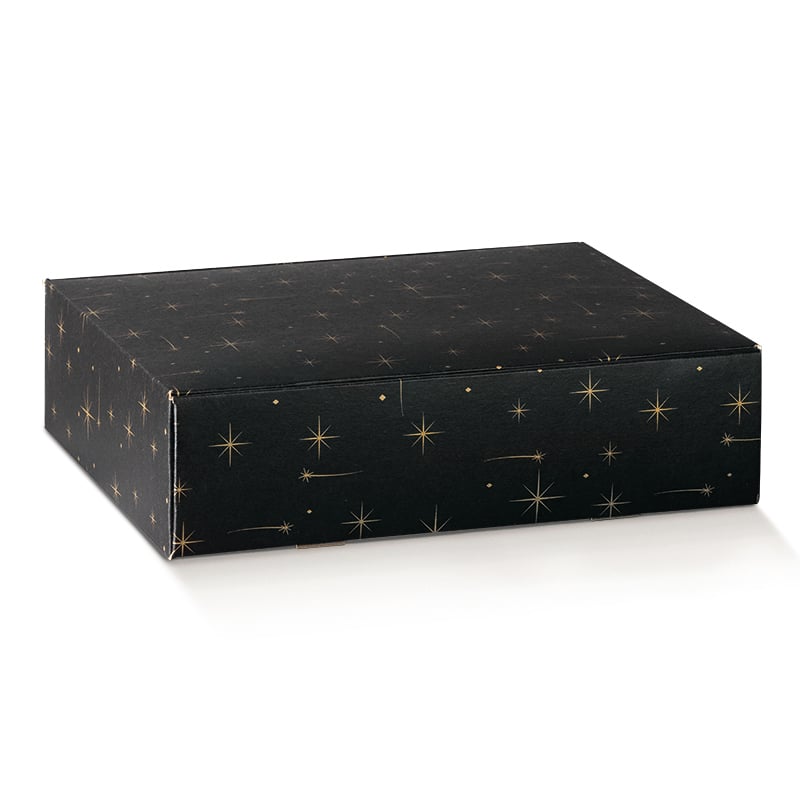 Presentkartong/flasklåda Constellation svart - 1