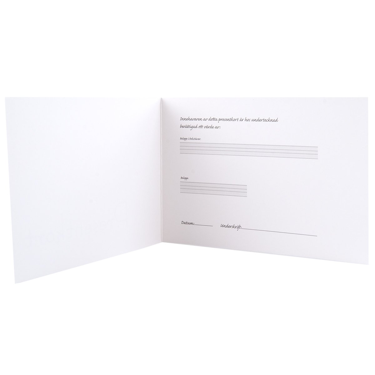 Presentkort svart med silvertext - 4