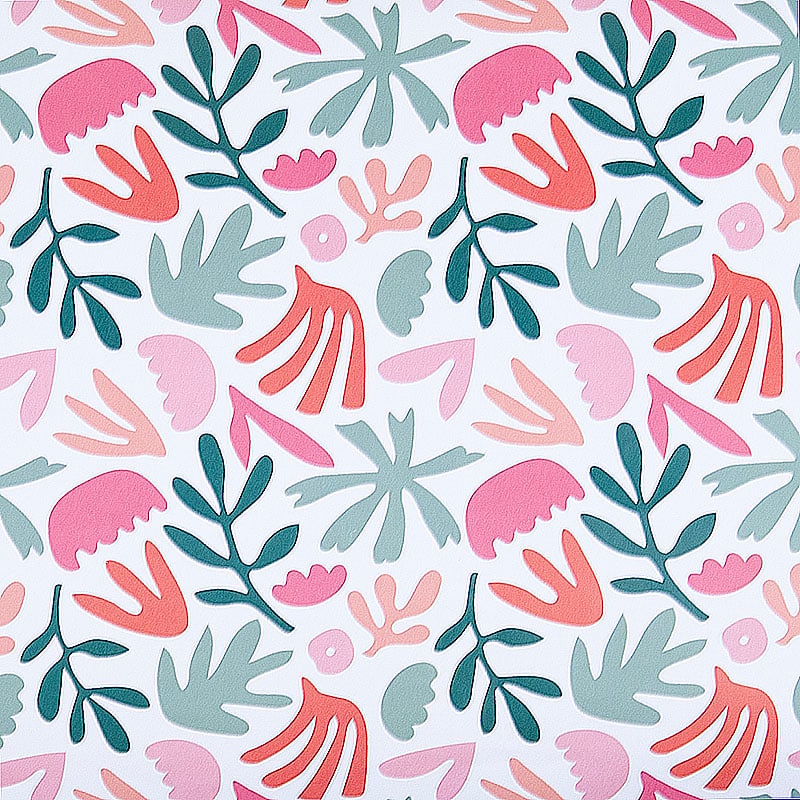 Presentpapper Modern Plants Pink