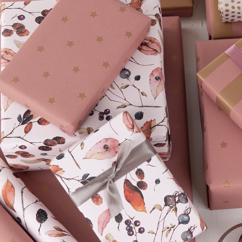 Presentpapper Rosa Autumn - 5