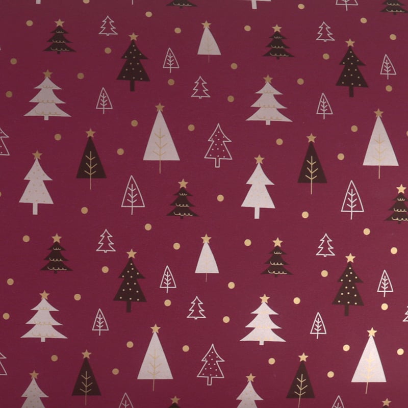 Presentpapper Bordeaux Trees - 1
