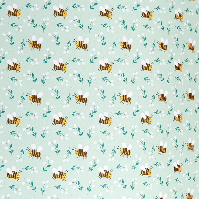 Presentpapper Flower Bees - 1