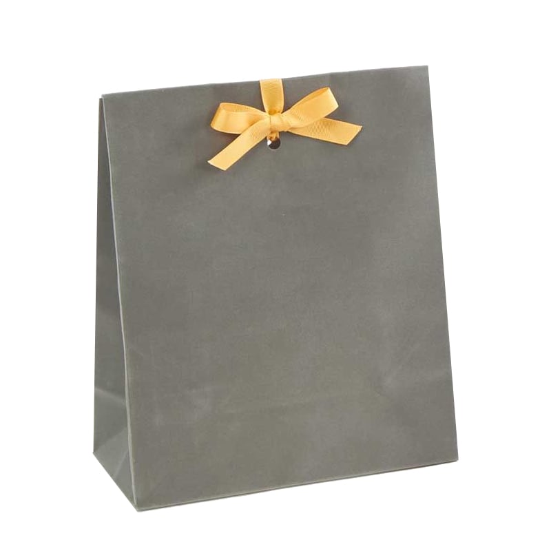 Presentpåse velour grå - 1
