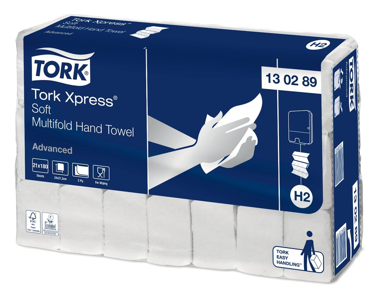Tork Handduk Advanced Soft H2 - 1