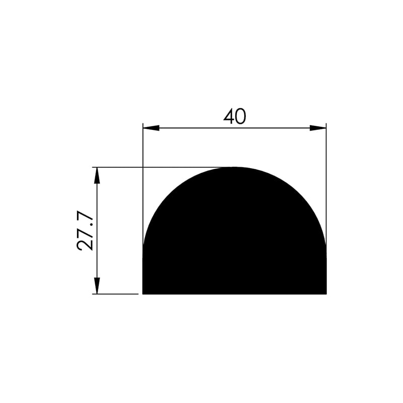 Noma Protect skyddsprofil ytskydd U-form 40x11 mm - 2