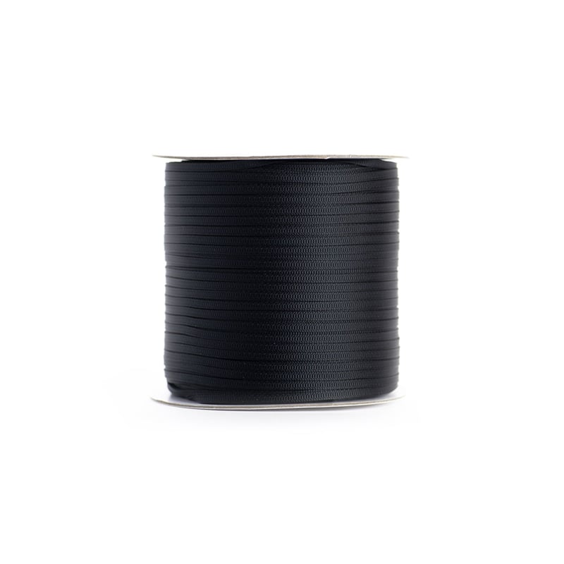 Satinband ribbad svart - 2