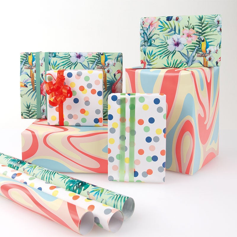 Presentpapper Flower Power  UTFÖRSÄLJNING - 3
