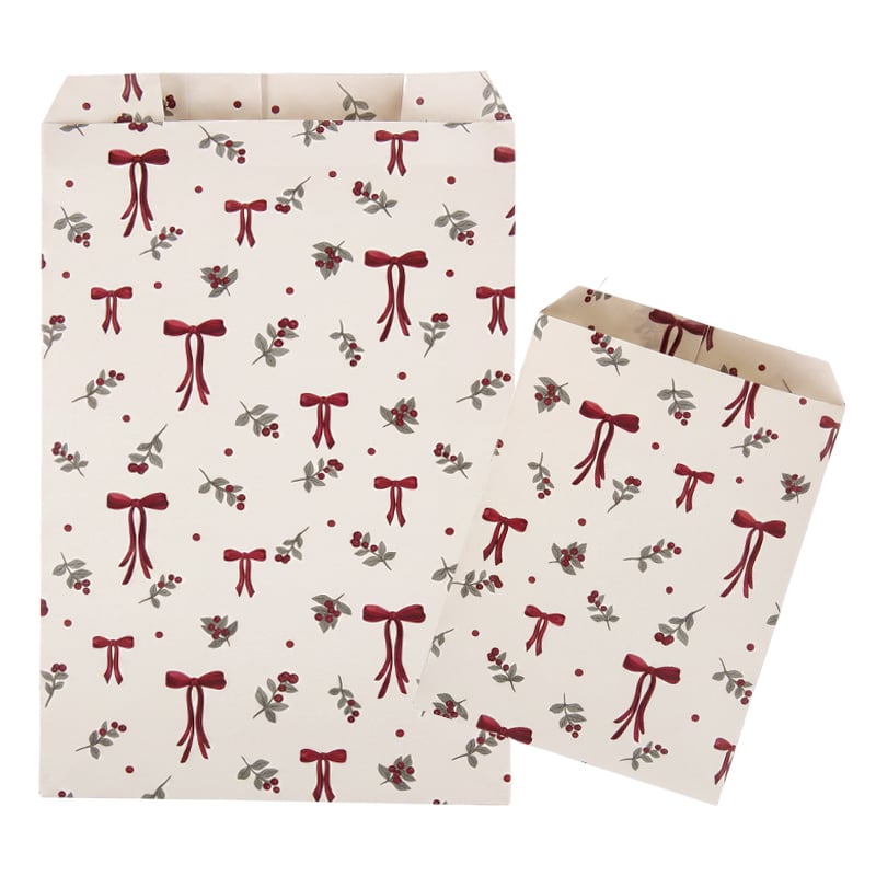 Papperspåse plan Winter Bows & Berries Nyhet! Egen design!