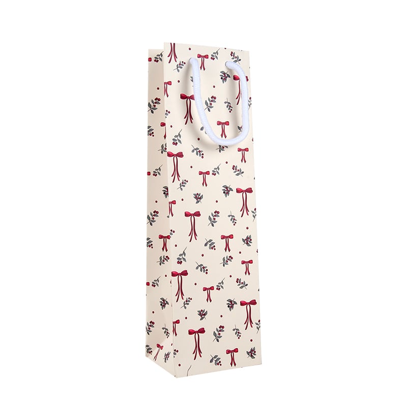 Flaskpåse Winter Bows & Berries Nyhet! Egen design!