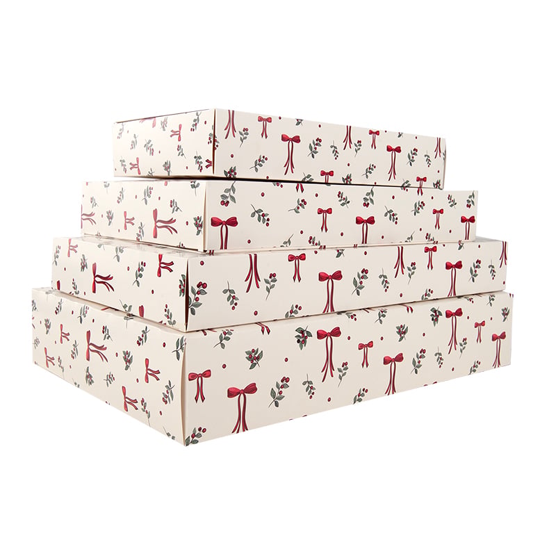 Presentkartong kapsel Winter Bows & Berries Nyhet! Egen design!