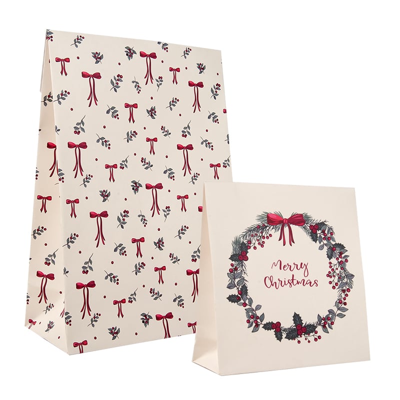 Presentpåse Winter Bows & Berries Nyhet! Egen design! - 1