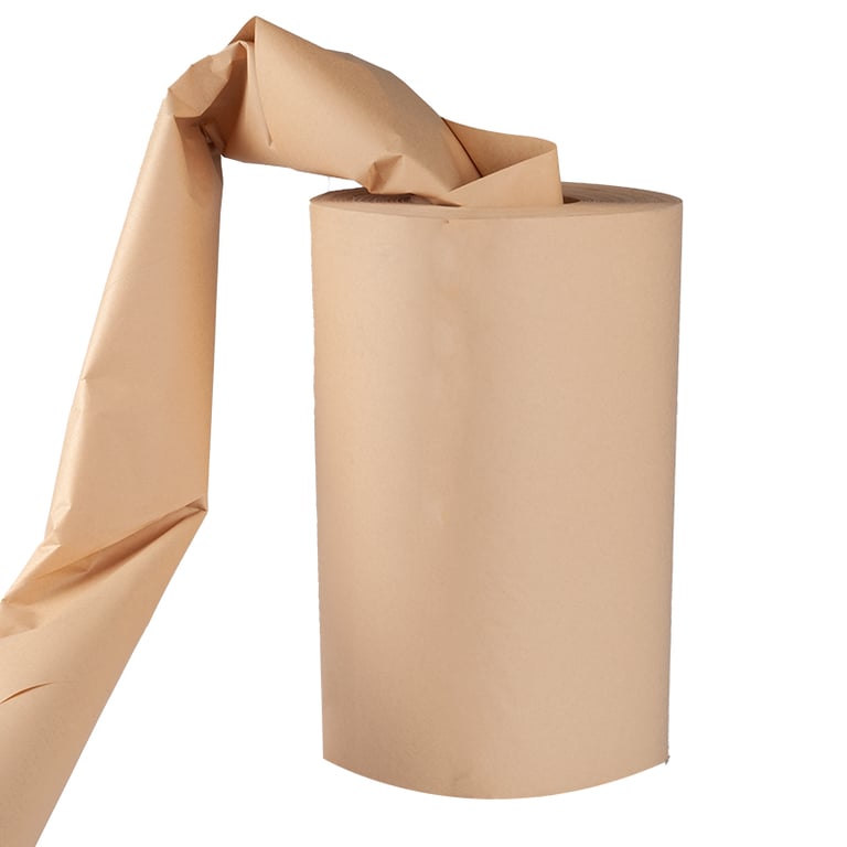 Packpapper av återvunnet papper