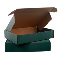 Mörkgröna självlåsande lådor
