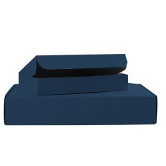 Mörkblå självlåsande lådor