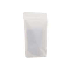 Återförslutningsbar Zip-påse vit kraft/HBPET/PE