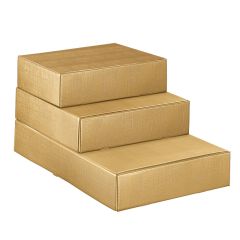 Presentlåda/flasklåda linnepräglad guld