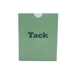 Kvittoficka "Tack för ditt köp!" Fair green UTFÖRSÄLJNING