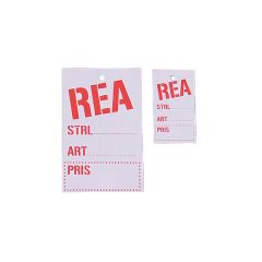 Hängetikett "REA"