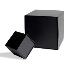 Presentkartong Lyx svart kubisk med magnetstängning