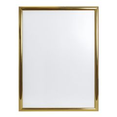 Väggram aluminium polerat guld